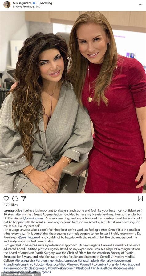 Teresa Giudice, 47, shows off new chest after a breast。